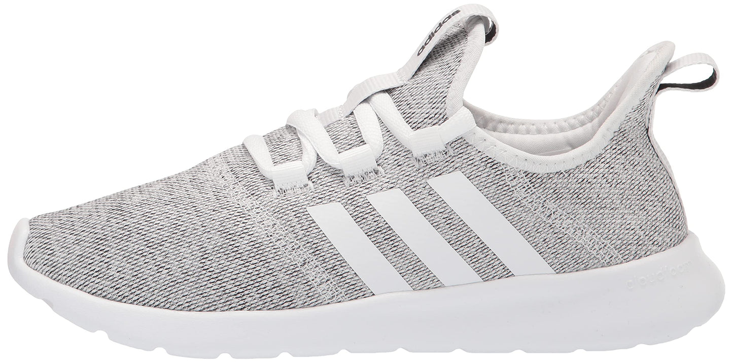 adidas Women's Cloudfoam Pure 2.0 Running Shoe, White/White/Black
