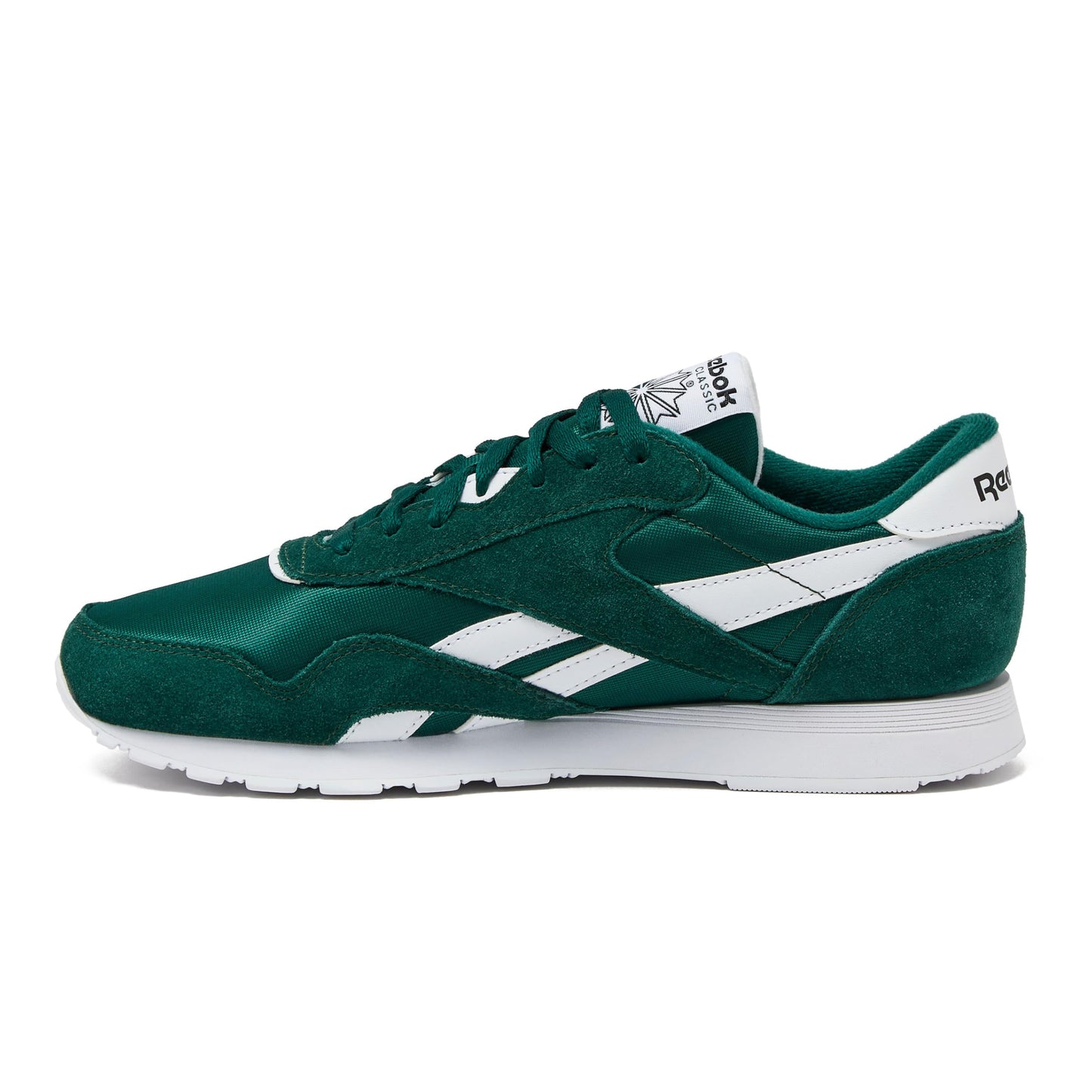 Reebok Classic Nylon Mens Sneakers Tennis Shoes, Collegiate Green/Collegiate Green/White
