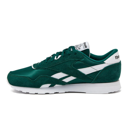 Reebok Classic Nylon Mens Sneakers Tennis Shoes, Collegiate Green/Collegiate Green/White