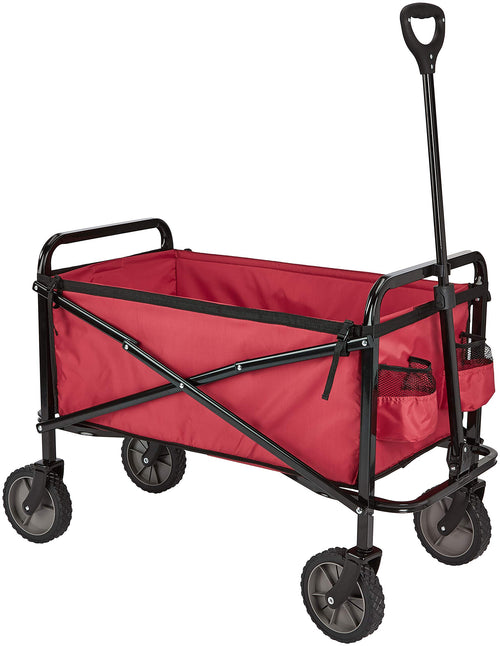 Amazon Basics Carro Utilitario Plegable de Alta Resistencia (Red)