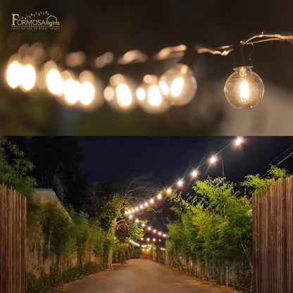 Formosa Guirnalda de Luces LED Navideñas 26ft (Interior/Exterior / 25 Bombillas G40)