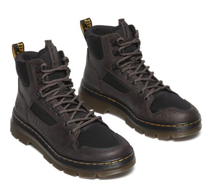 Dr. Martens Unisex Rilla Lace Up Utility Boot, Bracken Brown+Black Saddleback
