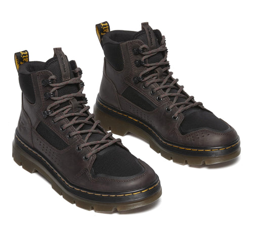 Dr. Martens Unisex Rilla Lace Up Utility Boot, Bracken Brown+Black Saddleback