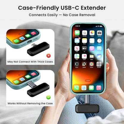 RUXELY Adaptador Extensor USB Tipo C (Paquete de 3 / 100W)