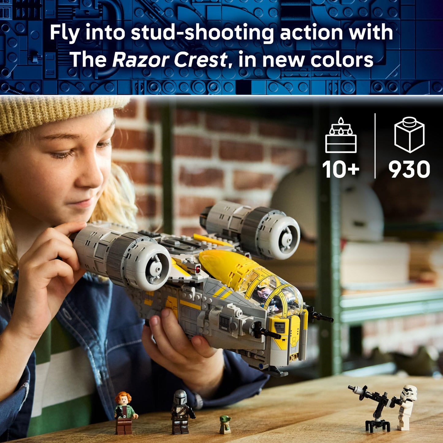 LEGO Juguete de Construcción Star Wars The Mandalorian & Grogu Razor Crest (75447)