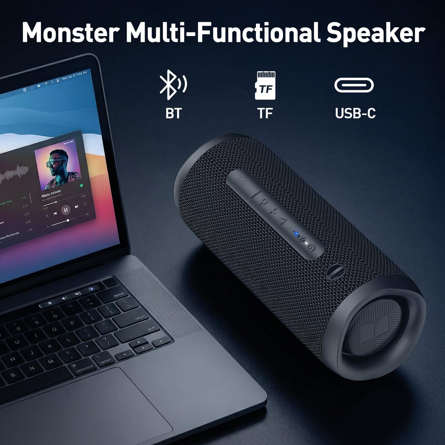 Monster Altavoz Bluetooth Portátil para Exteriores (60W)