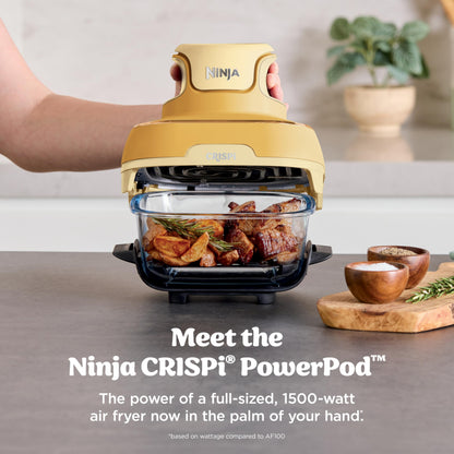 Ninja Freidora de Aire de Vidrio Crispi 4 en 1 (Ginger Snap)