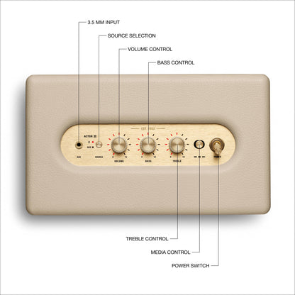 Marshall Acton III Altavoz Bluetooth para el Hogar (Crema)