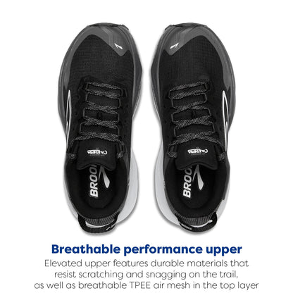 Brooks Women’s Caldera 8 Ultra Trail Running Shoe - Black/Blackened Pearl/White -