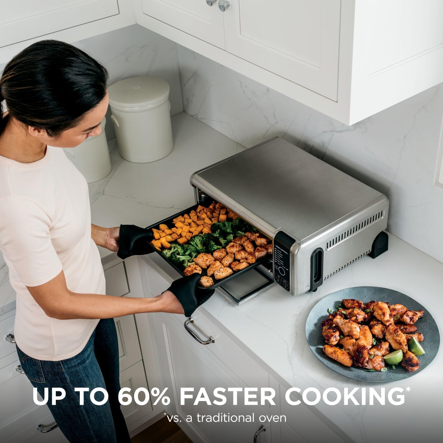 Ninja Horno Tostador y Freidora de Aire Digital (SP101 / Silver)