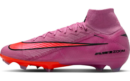 Nike Mercurial Superfly 10 Elite Firm-Ground High-Top Soccer Cleats (Magic Flamingo/Total Crimson/Black)