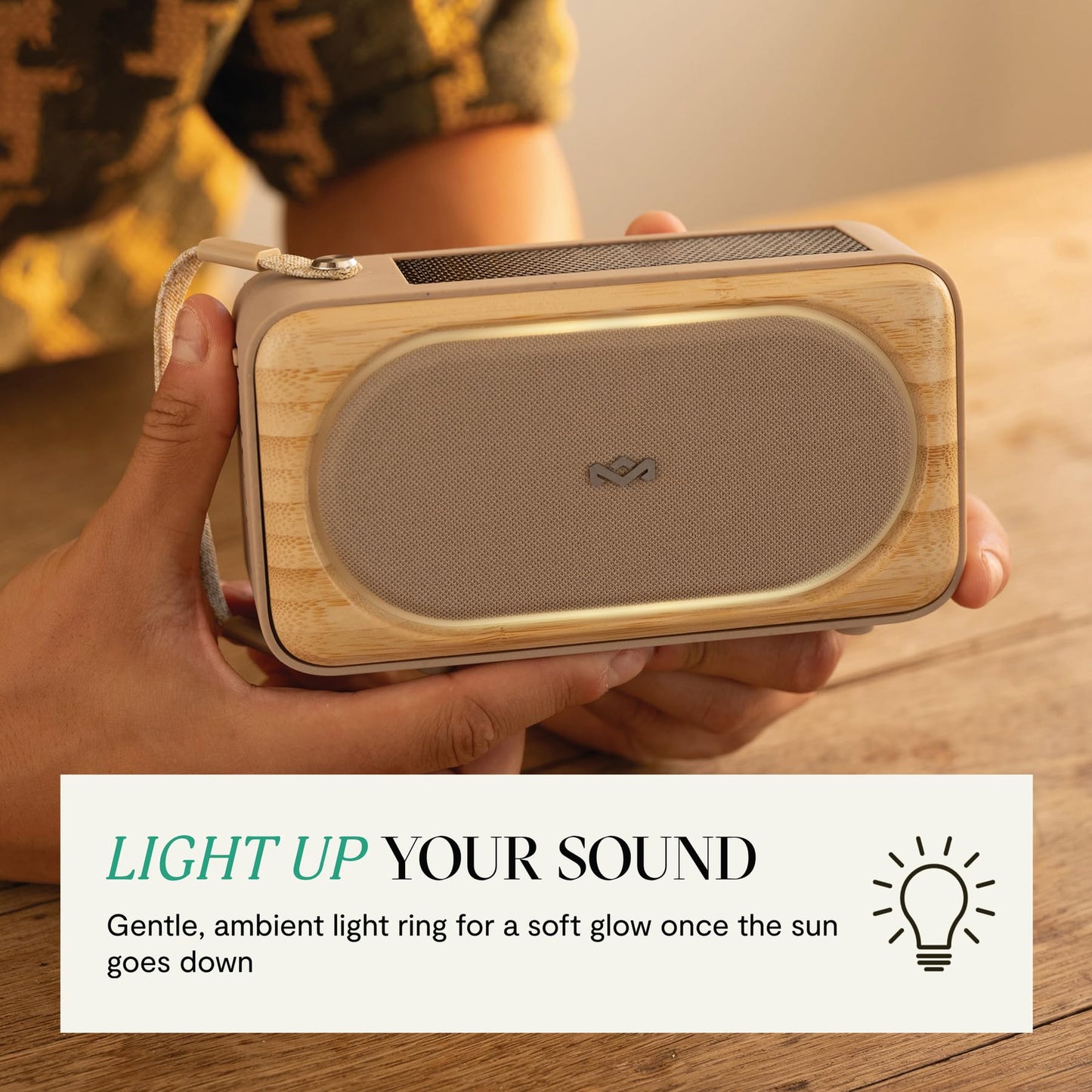House of Marley Roots Altavoz Solar Portátil (Crema / 14 Horas)