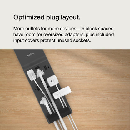 Belkin Regleta Protectora contra Sobretensiones de 12 Salidas (Cable de 8ft)