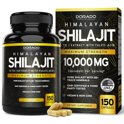 Himalayan Shilajit Cápsulas de Suplemento (Suministro para 75 Días)