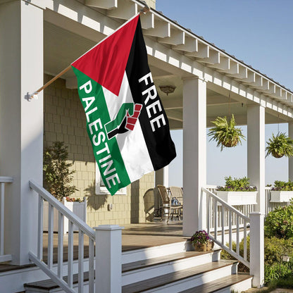 Bandera de Palestina Libre de 3x5 Pies (Colores Vibrantes)