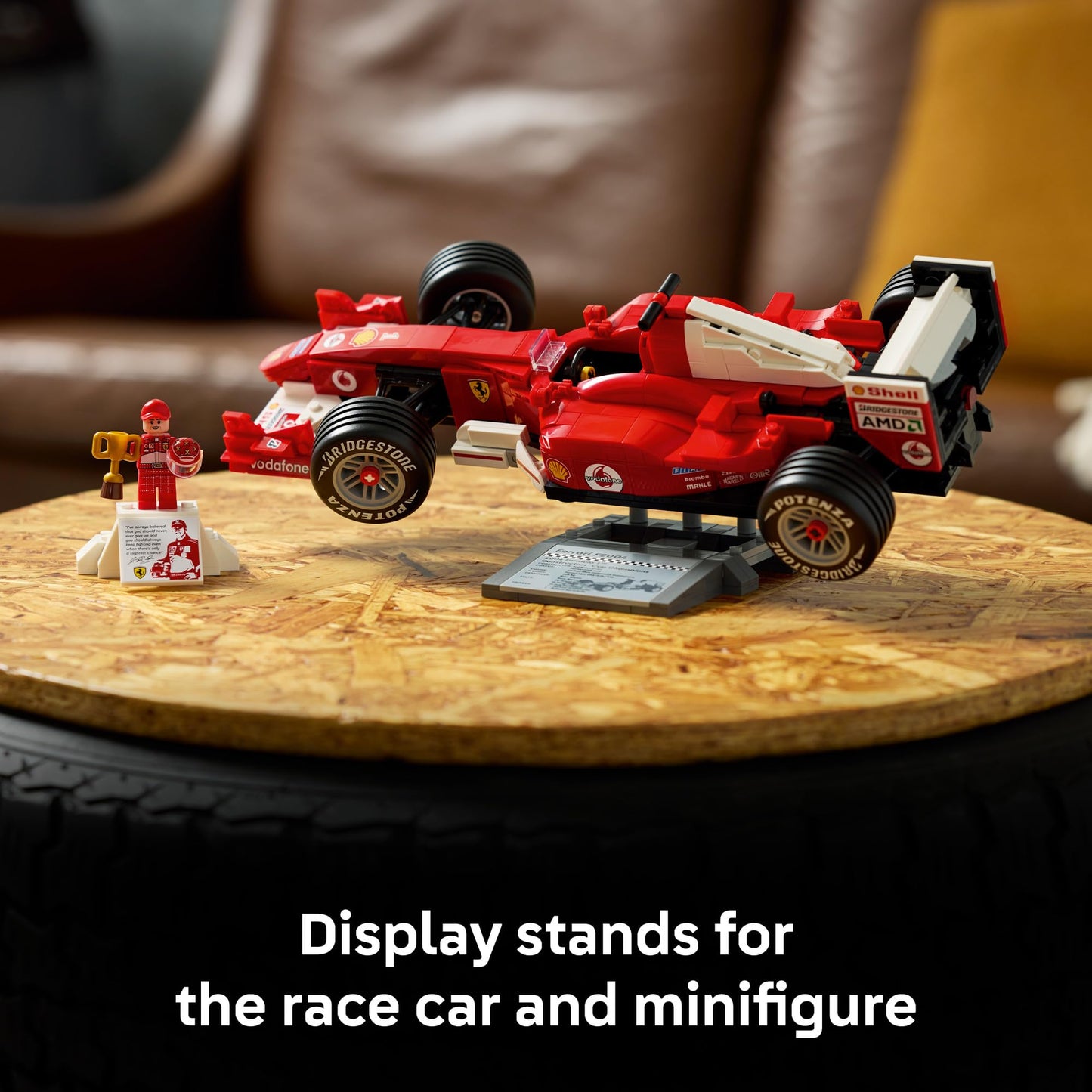 LEGO Icons Set de Construcción Ferrari F2004 y Michael Schumacher (11375)
