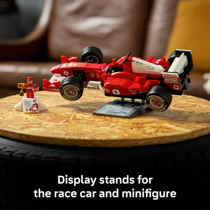 LEGO Icons Set de Construcción Ferrari F2004 y Michael Schumacher (11375)