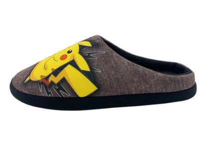 William Lamb Mens Pokemon Huxley Slip On Mule Slippers (Medium, medium)