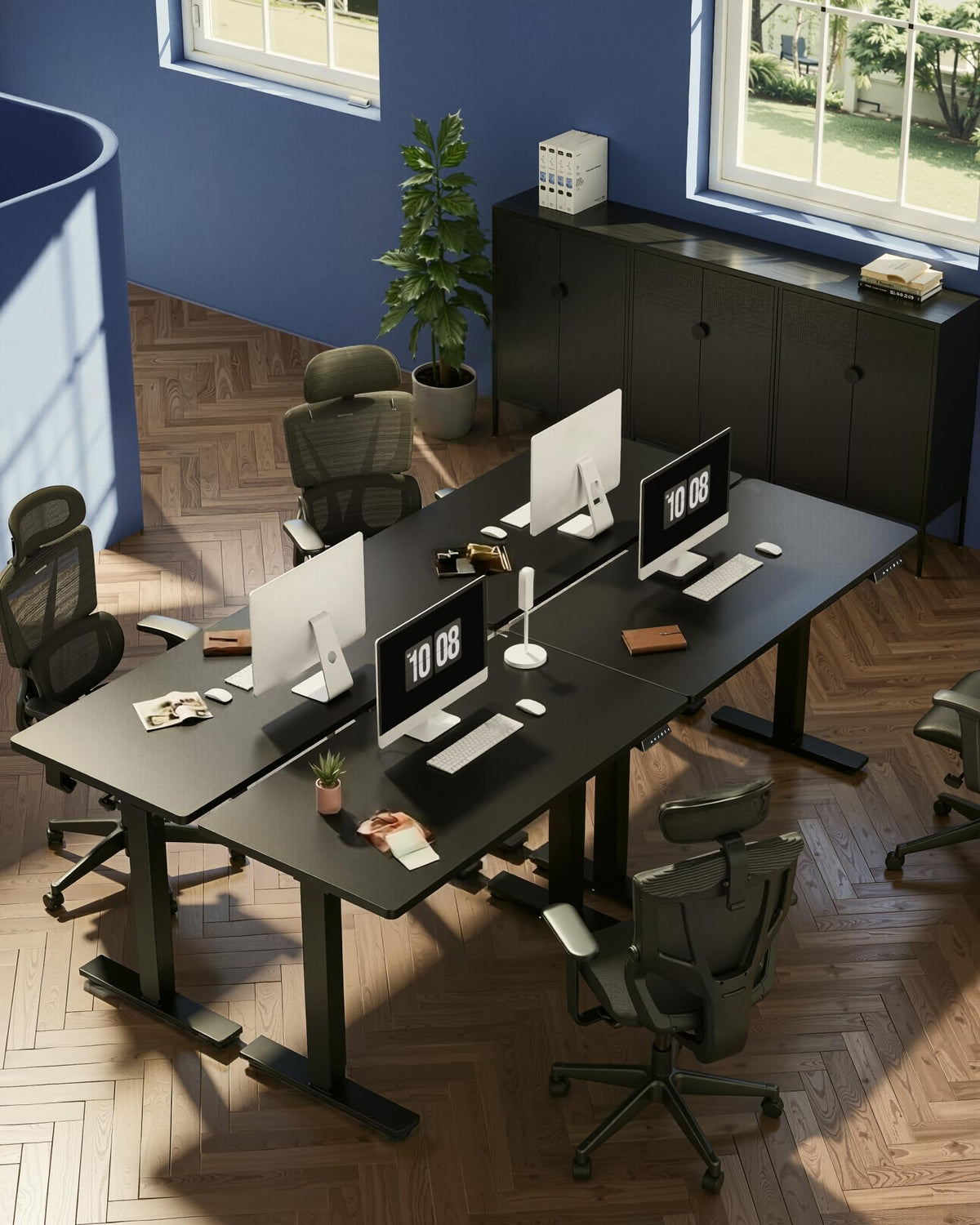 FLEXISPOT Escritorio Eléctrico Ajustable EN1 48"x24" (Black)