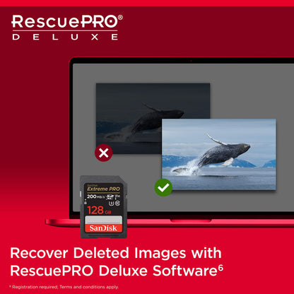 SANDISK 128GB Extreme PRO SDXC UHS-I Memory Card - C10, U3, V30, 4K UHD, SD Card - SDSDXXD-128G-GN4IN