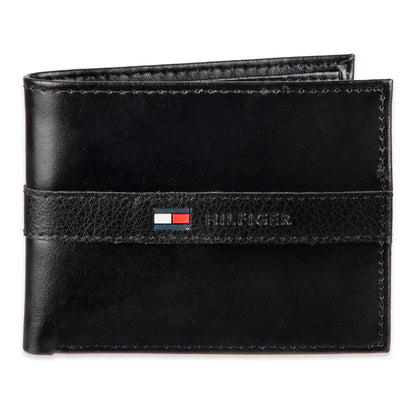 Tommy Hilfiger Billetera de Cuero para Hombre (Negro / Talla Única)