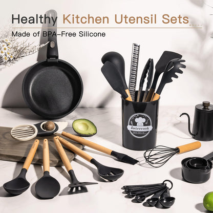 Astercook Juego de Utensilios de Cocina de 39 Piezas (Libre de BPA)