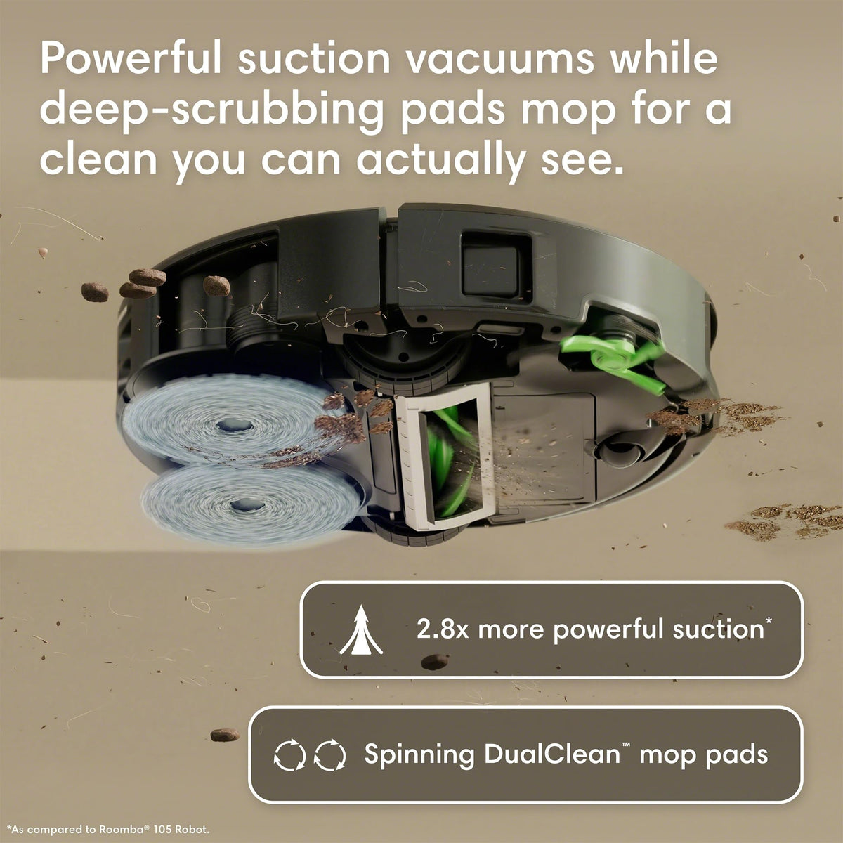 iRobot Robot Aspirador y Trapeador Roomba 415X Combo (Mascotas)