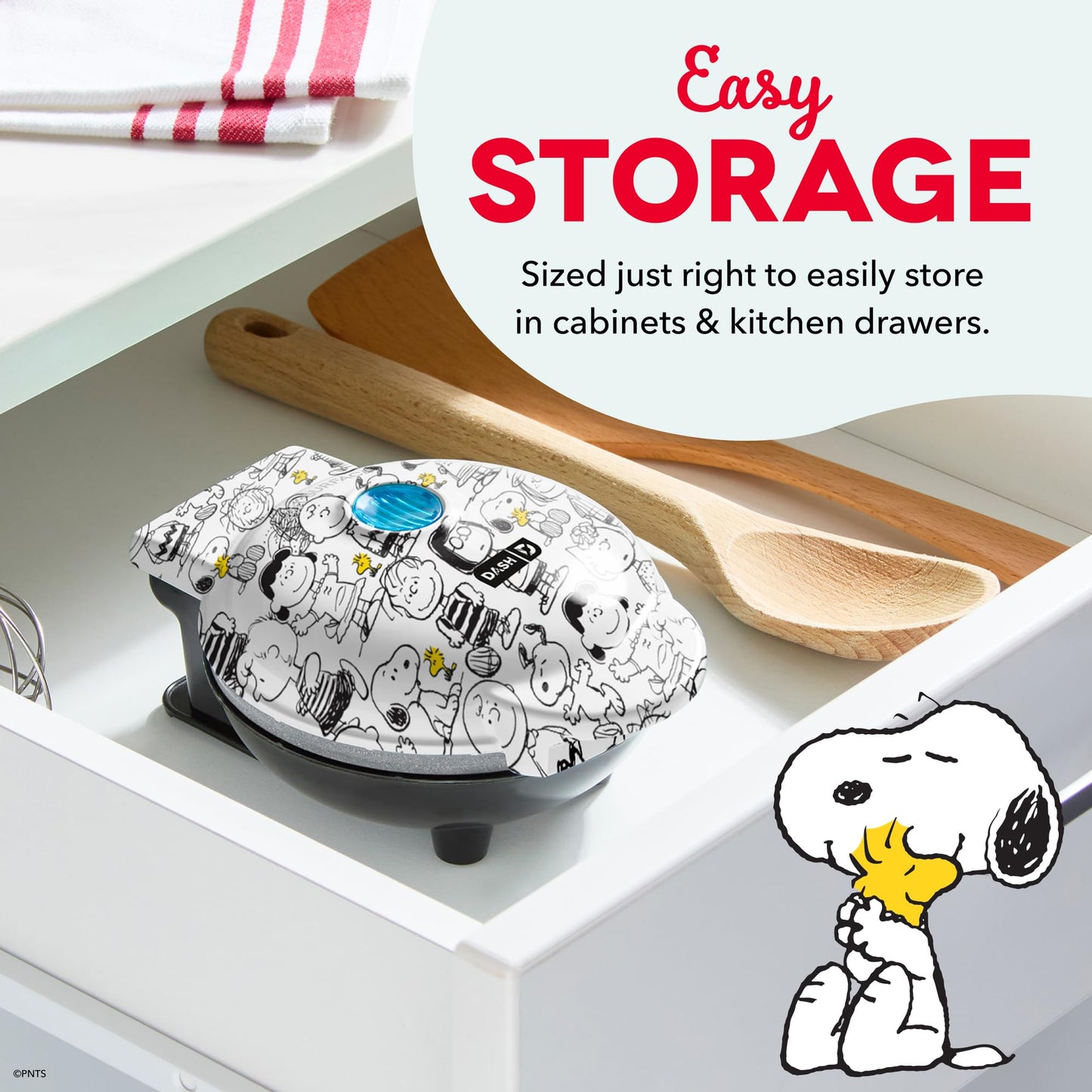 Peanuts x Dash Mini Waffle Maker