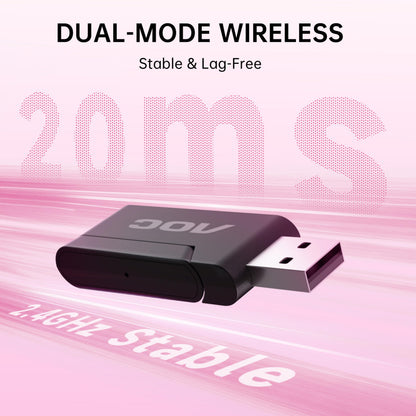AOC Auriculares Inalámbricos para Juegos (Rosa)