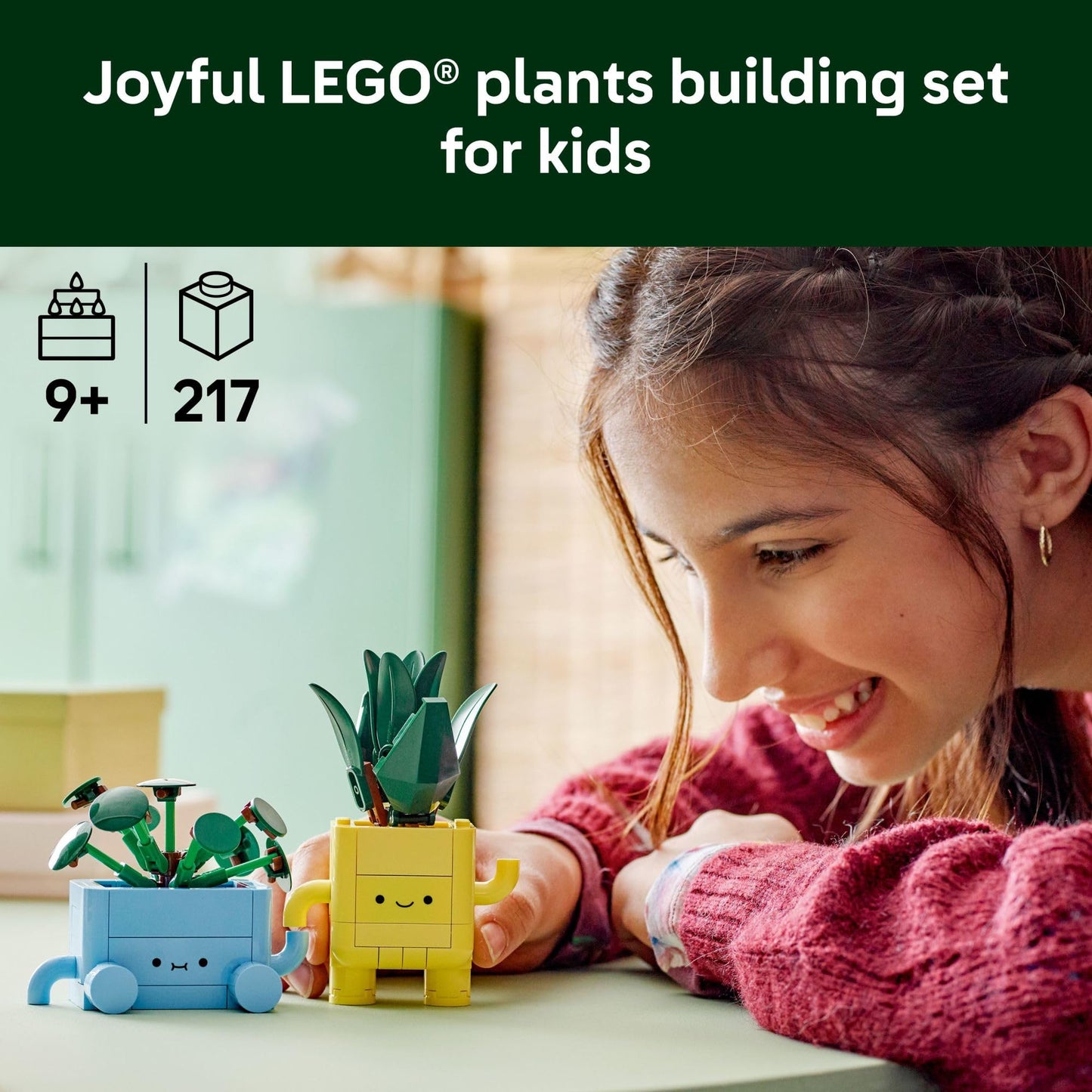 LEGO Botanicals Juguete de Construcción Happy Plants (10349)