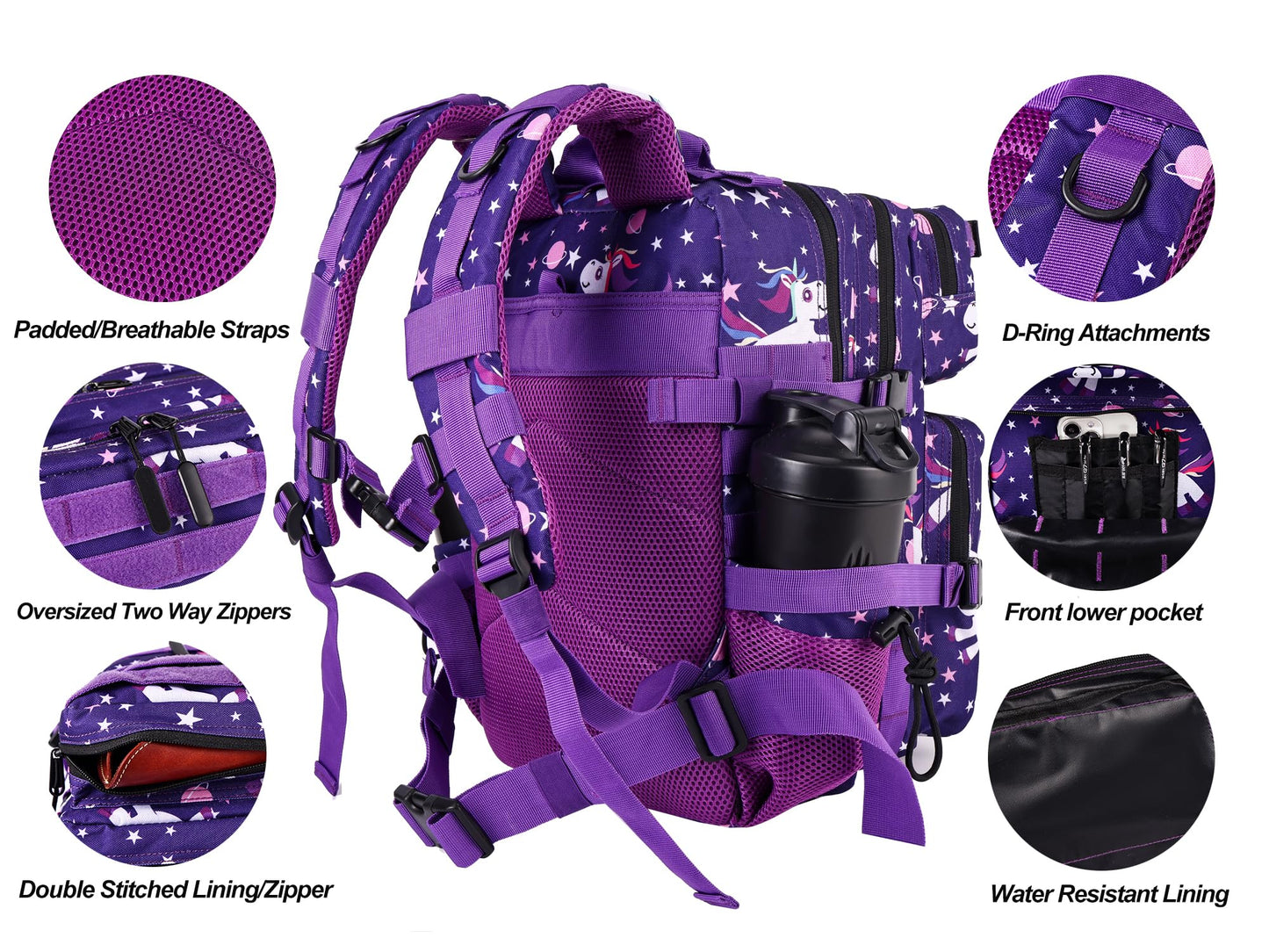LHI Mochila Militar Táctica de 25L (Cielo Estrellado)