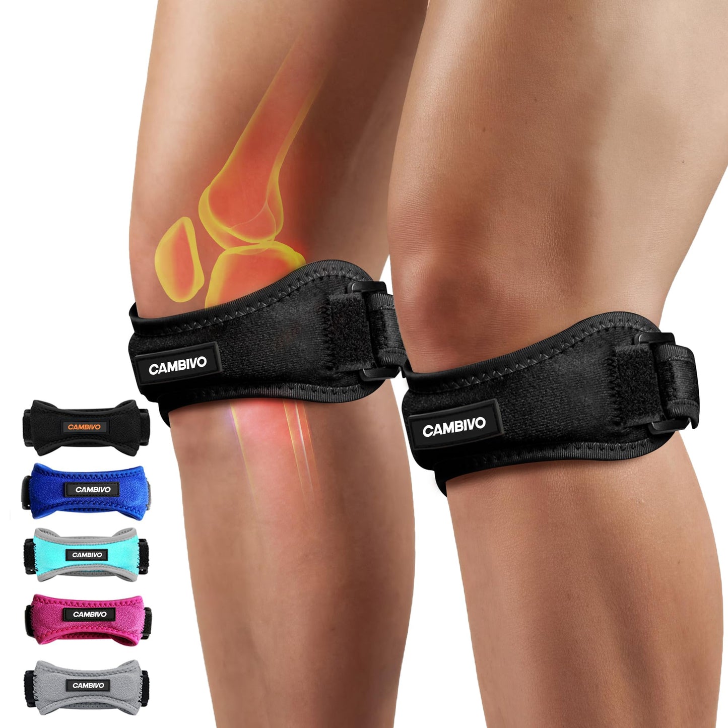 CAMBIVO Cintas para Tendón Rotuliano (Pack de 2)