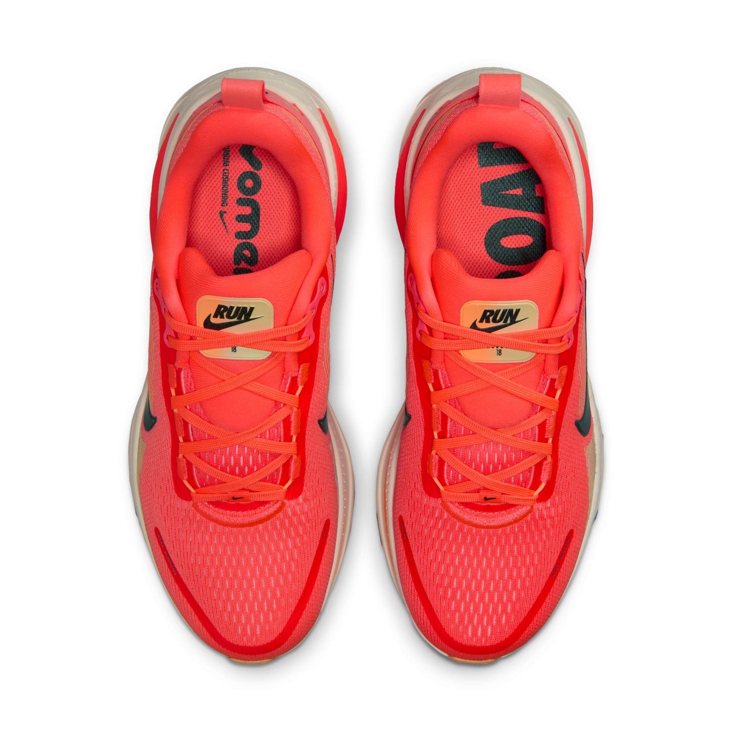 Nike Womens Vomero 18 Hot Lava/Black/Chalk/Orange Pulse