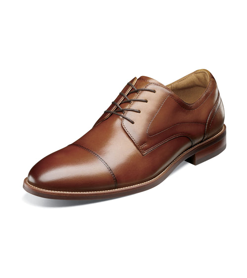 Florsheim Men's Rubano Cap Toe Oxford, Cognac