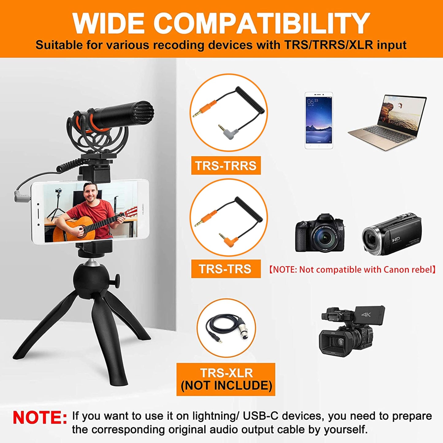 COMICA VM20 Shotgun Microphone, Super-Cardioid Camera Microphone with Rycote Shockmount, Windscreen, Wind Muff, OLED Power Display, Video Mic for Smartphones, DSLR Cameras, Camcorders, Laptops
