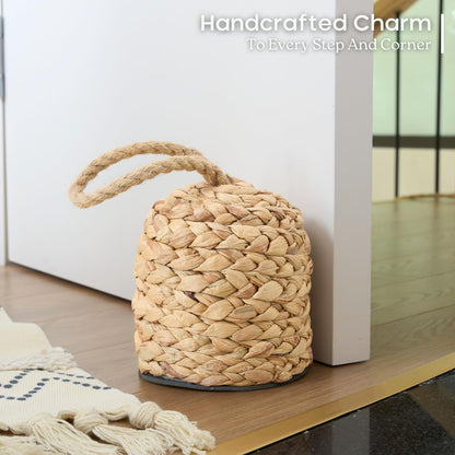 CHI AN HOME Tope Decorativo Natural para Puerta (4.4 lbs / 4.7" D x 6.3" H)