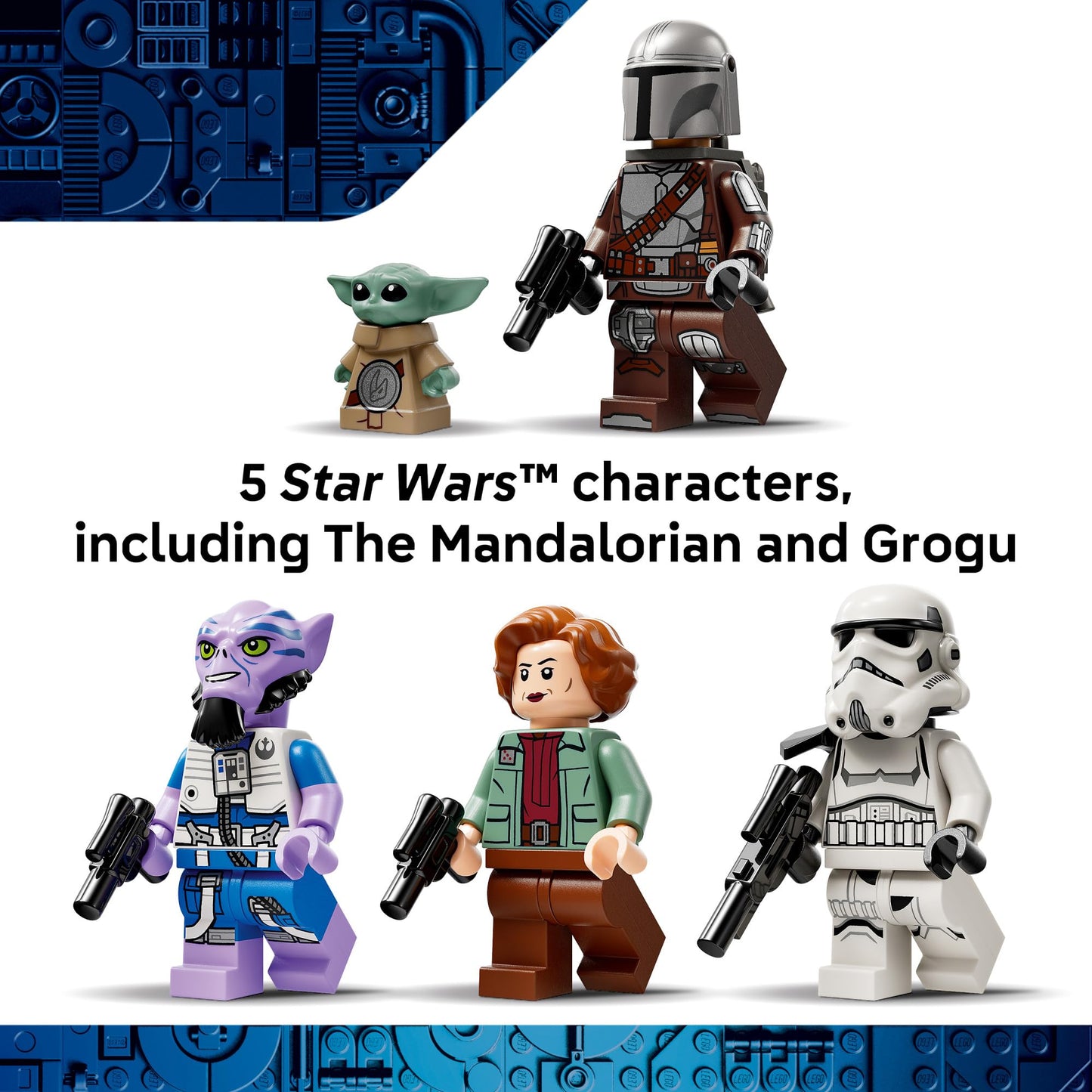 LEGO Juguete de Construcción Star Wars The Mandalorian & Grogu Razor Crest (75447)