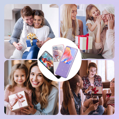 AGPTEK Reproductor MP3 M3 con Bluetooth y Radio FM (64GB / Morado)