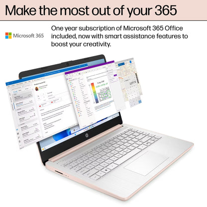HP Laptop para Estudiantes y Negocios 14" (628GB / Rose Gold)