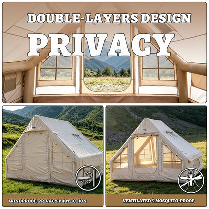 Tienda de Campaña Inflable Glamping (Beige / 9.8 * 6.9ft)