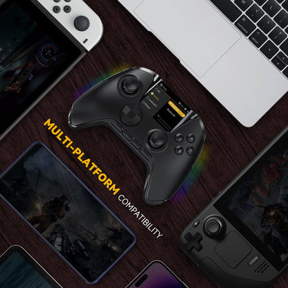 ManbaOne Controlador de Juegos Inalámbrico de Pantalla Interactiva (Negro)