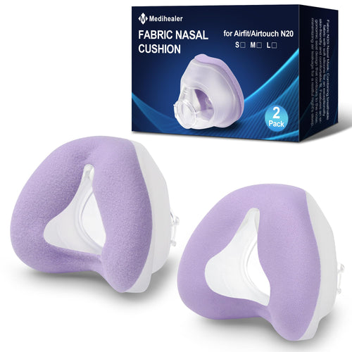 Cojines Nasales para AirFit N20 y AirTouch N20 (Paquete de 2 / Talla M / Morado)