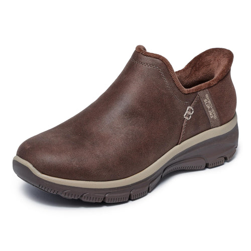 Skechers Women's Easy Going-Modern Hour-Hands Free Slip-Ins Ankle Boot, Chocolate