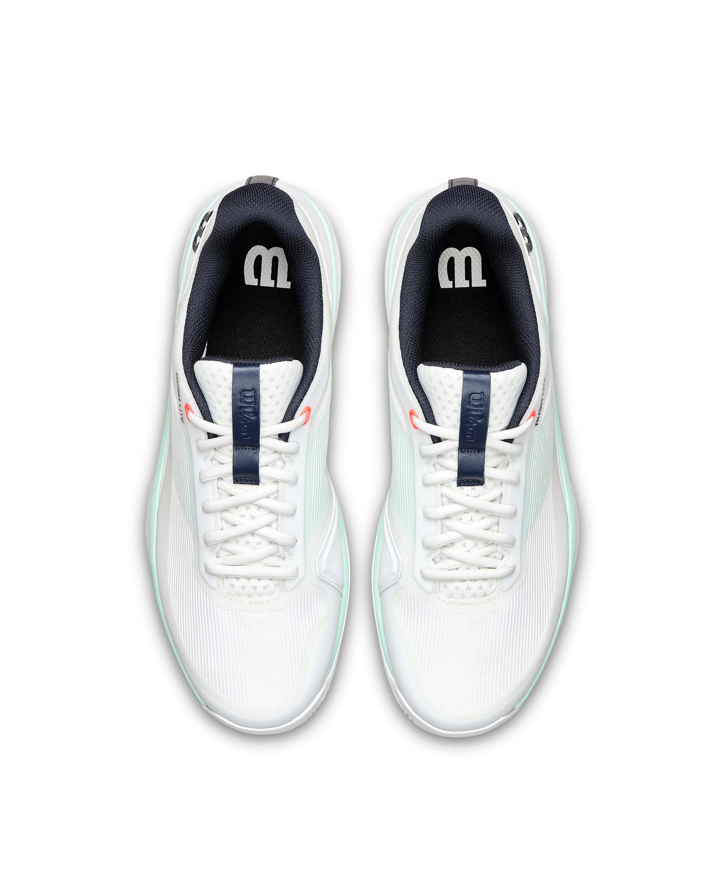 WILSON Rush Lite 5 Men's Tennis Shoe - White/Bay/Fiery Coral