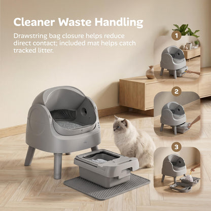 Mimfam Arenero Automático Autolimpiable (Grey)