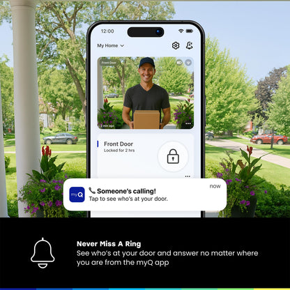 myQ Secure View™ Cerradura Inteligente 3 en 1