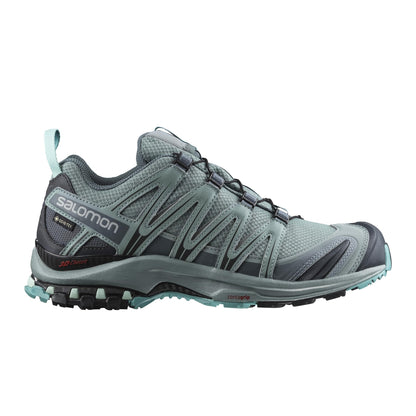 Salomon Women’s XA PRO 3D Gore-Tex Waterproof Trail Running Shoes - Lead/Stormy Weather/Meadowbrook