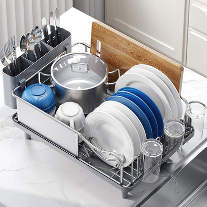 Urackify Escurridor de Platos de Acero Inoxidable (Alta Capacidad)