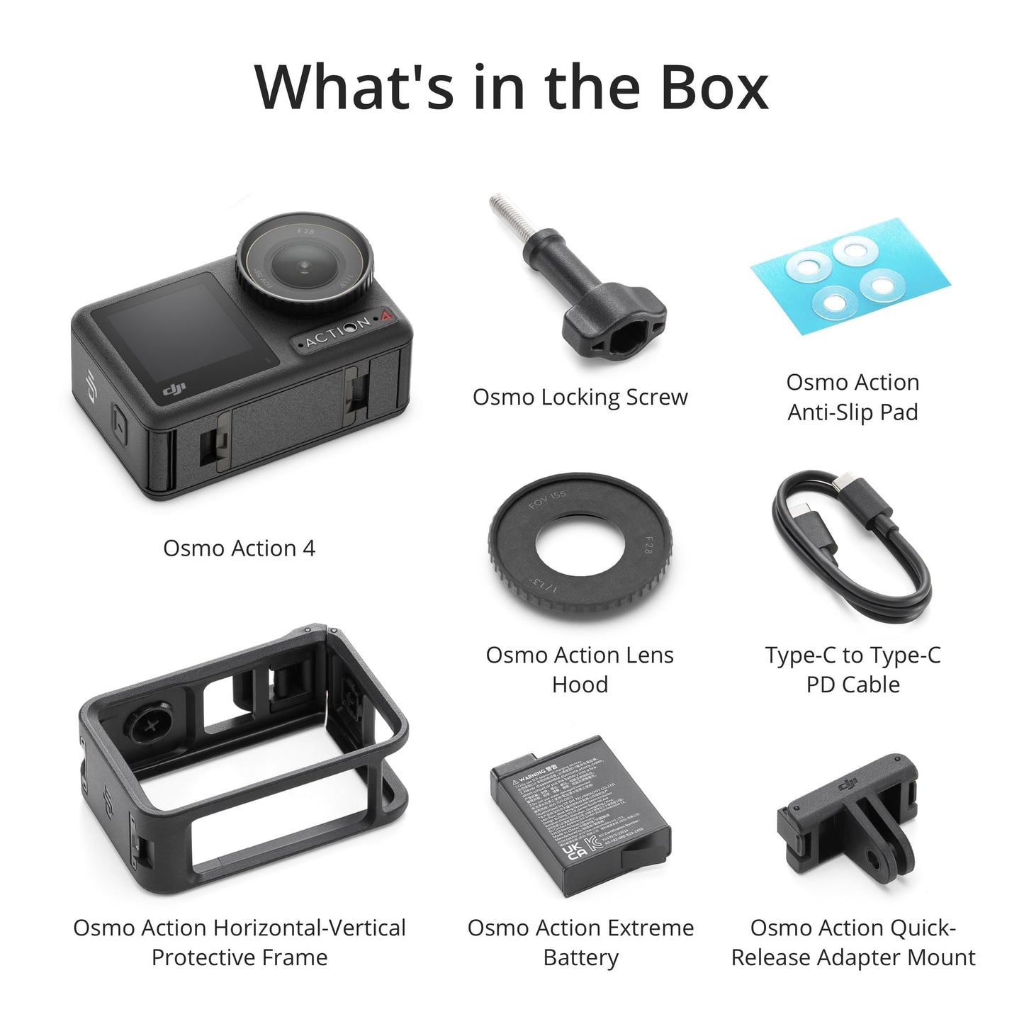 DJI Osmo Action 4 Essential Combo, Waterproof Action Camera with 1/1.3" Sensor, 4K/120fps Video, Stunning Low-Light Imaging, 10-bit & D-Log M Color Performance, Long-Lasting 160 Mins, Vlogging Camera