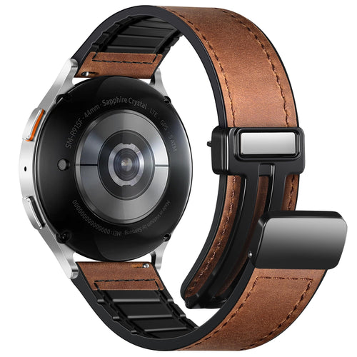 Charlam Correas Magnéticas de Cuero de 20mm (Para Samsung Galaxy Watch)